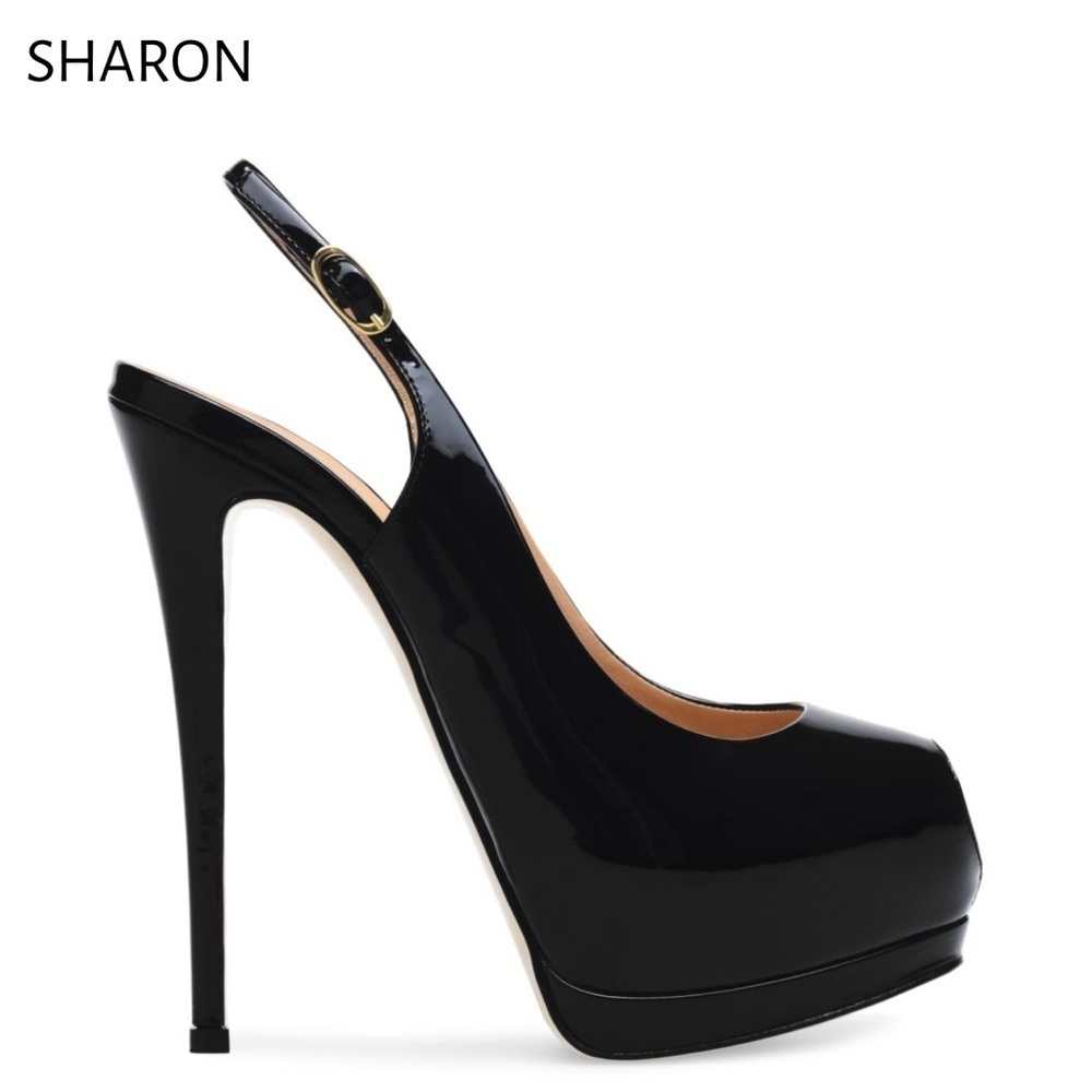 GIUSEPPE ZANOTTI Sharon
slingback pumps - black - Picture 6 of 8